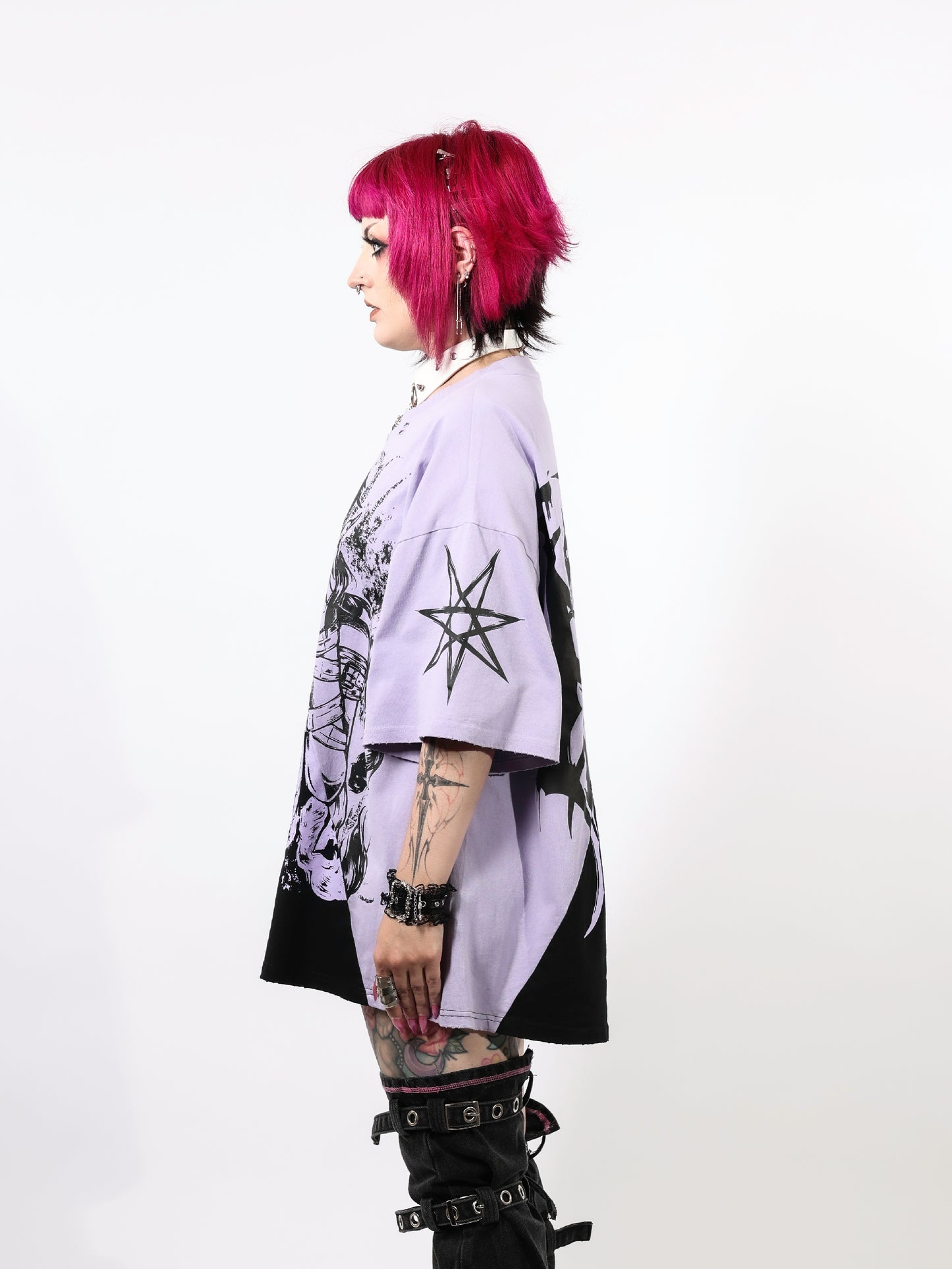 DIVIDE - Distressed Oversize Short Sleeve