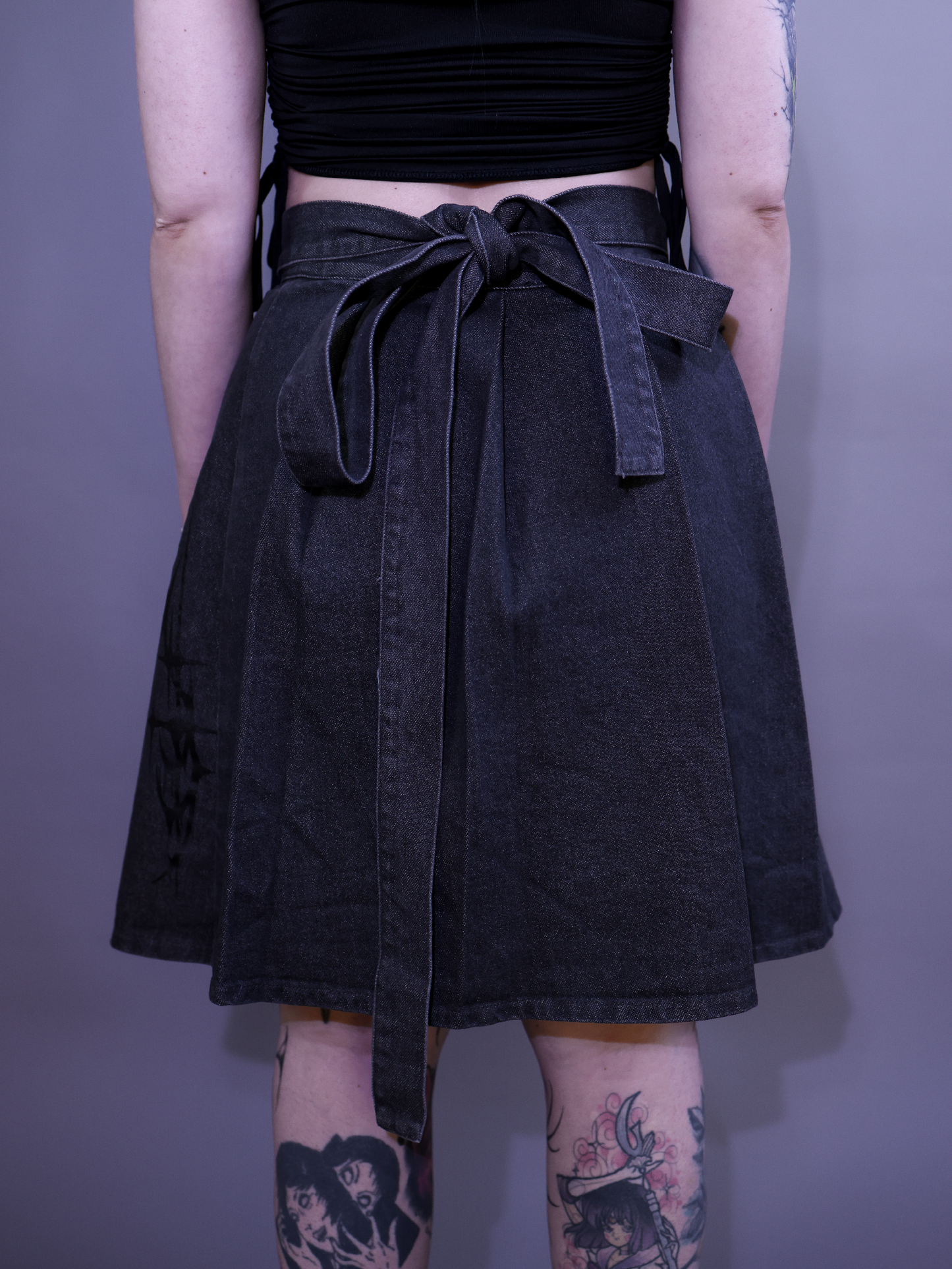 ANATOMY - Denim Wrap Skirt