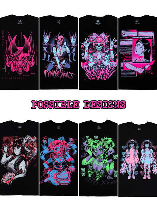 PINKU KULT LUCKY BAG - 4 Mystery Short Sleeves