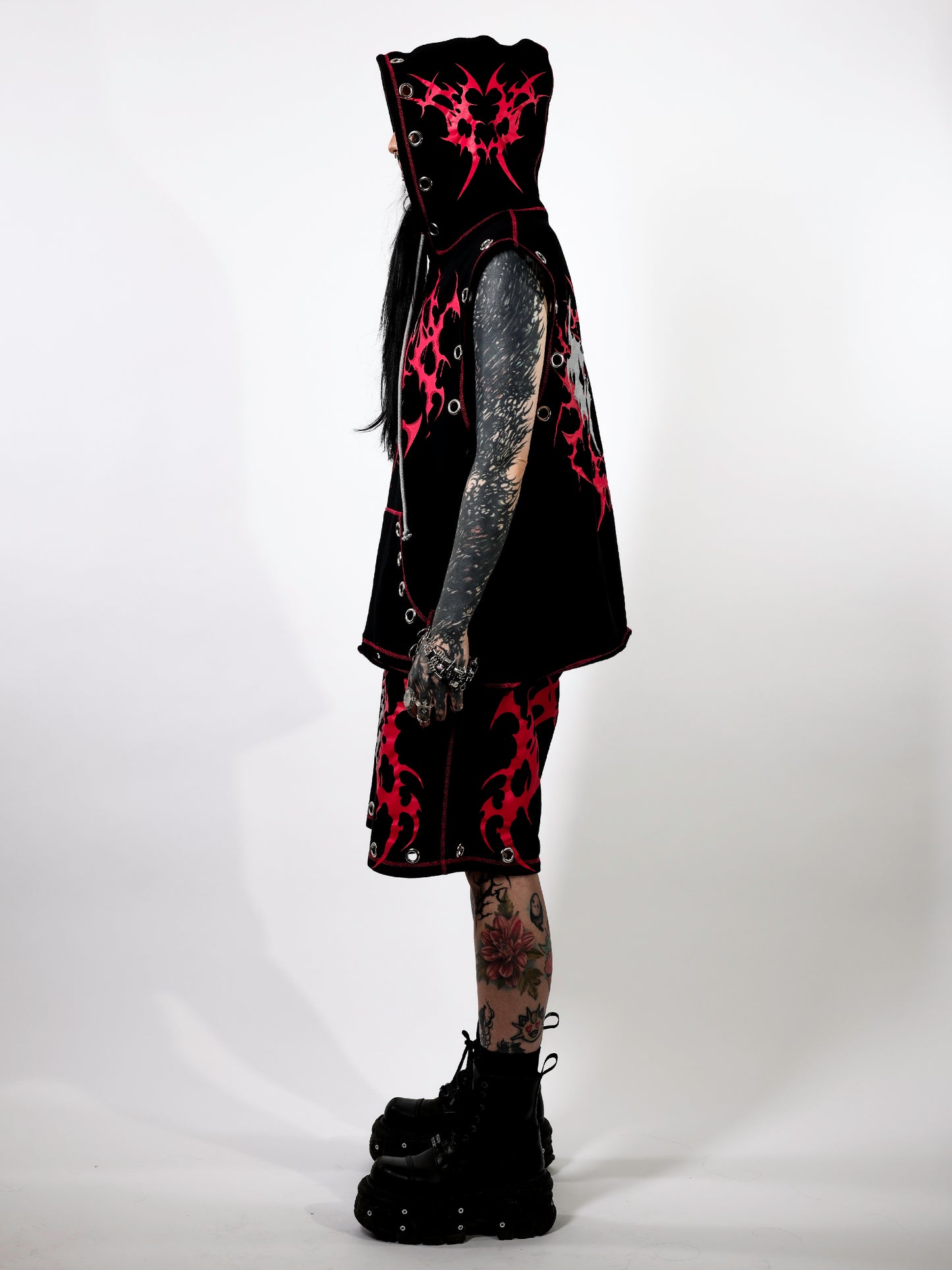 BLOOD MOON - Sleeveless Hoodie