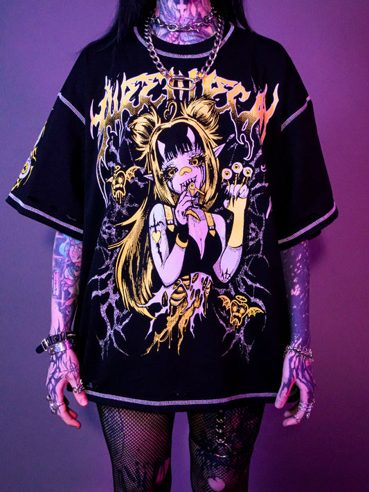 SWEET DECAY - Distressed Oversize Short Sleeve