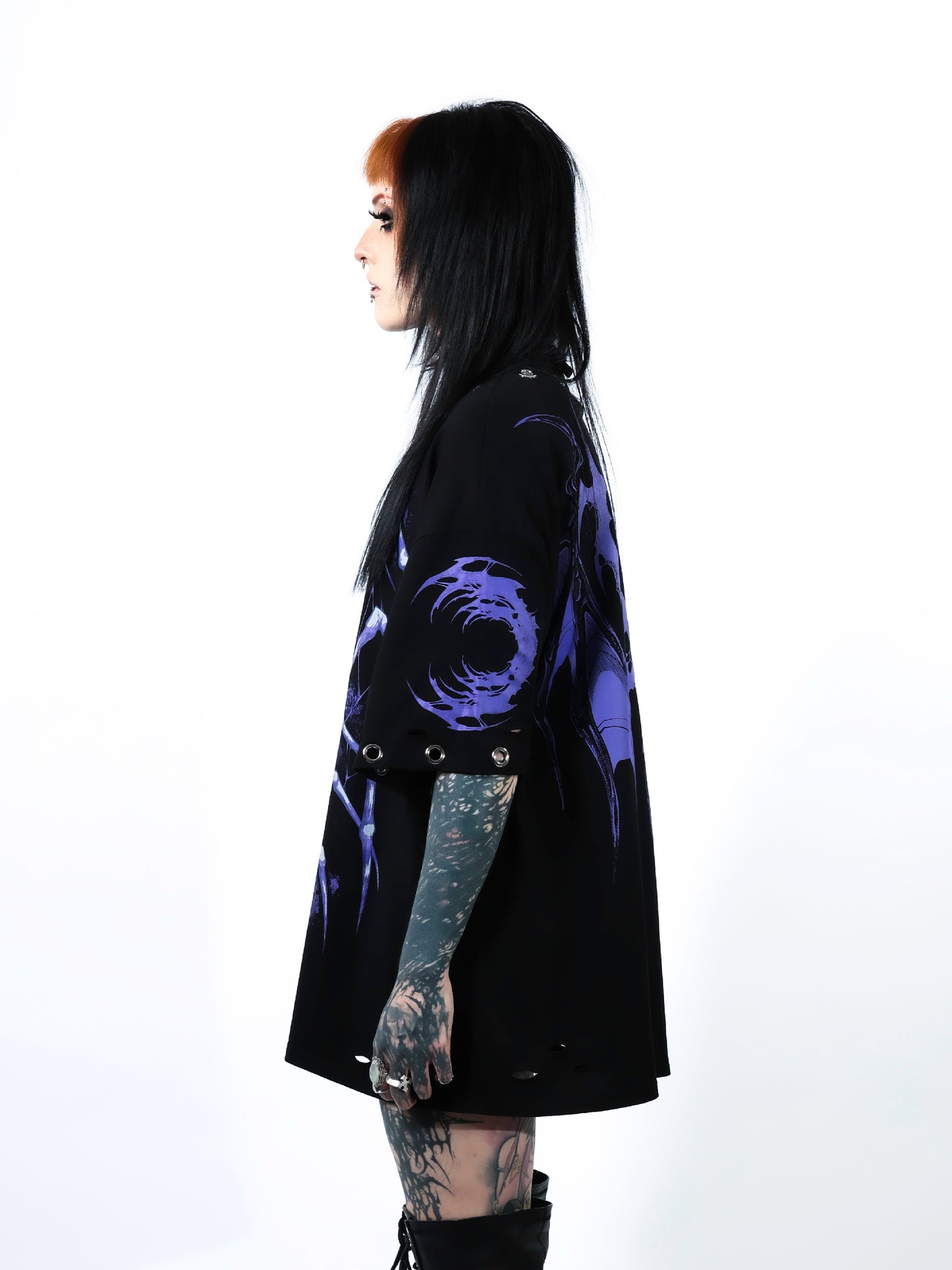 ARACHNID - Distressed Oversize Short Sleeve