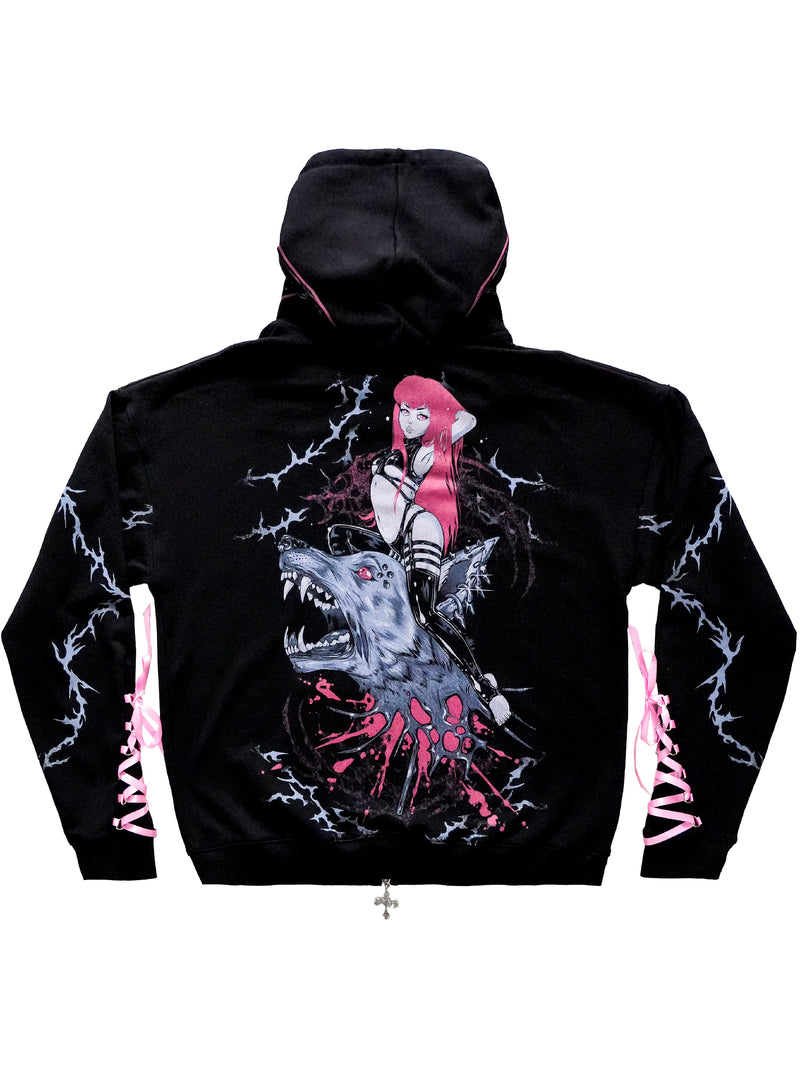 HELLHOUND- Zip-up Hoodie