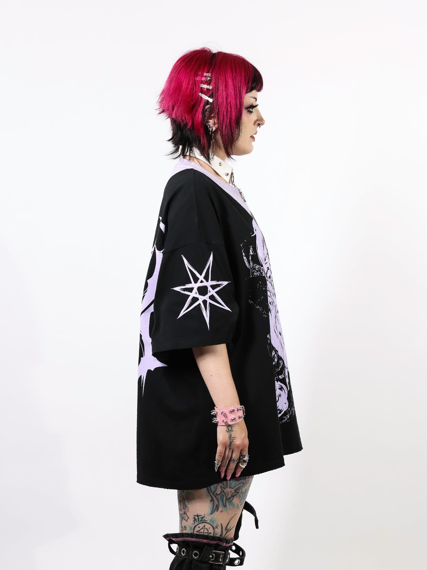 DIVIDE - Distressed Oversize Short Sleeve