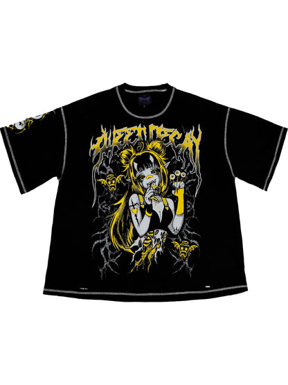 SWEET DECAY - Distressed Oversize Short Sleeve