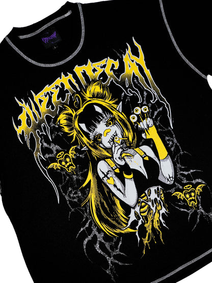 SWEET DECAY - Distressed Oversize Short Sleeve