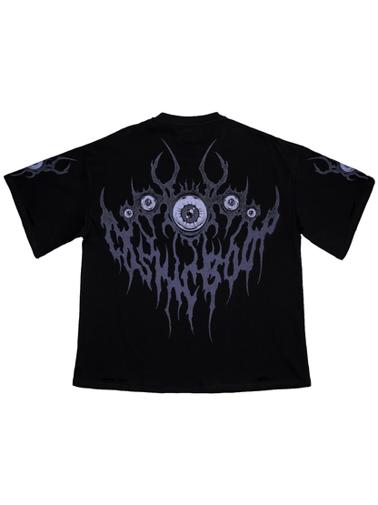 BEAUTIFUL MONSTER - Distressed Oversize Short Sleeve