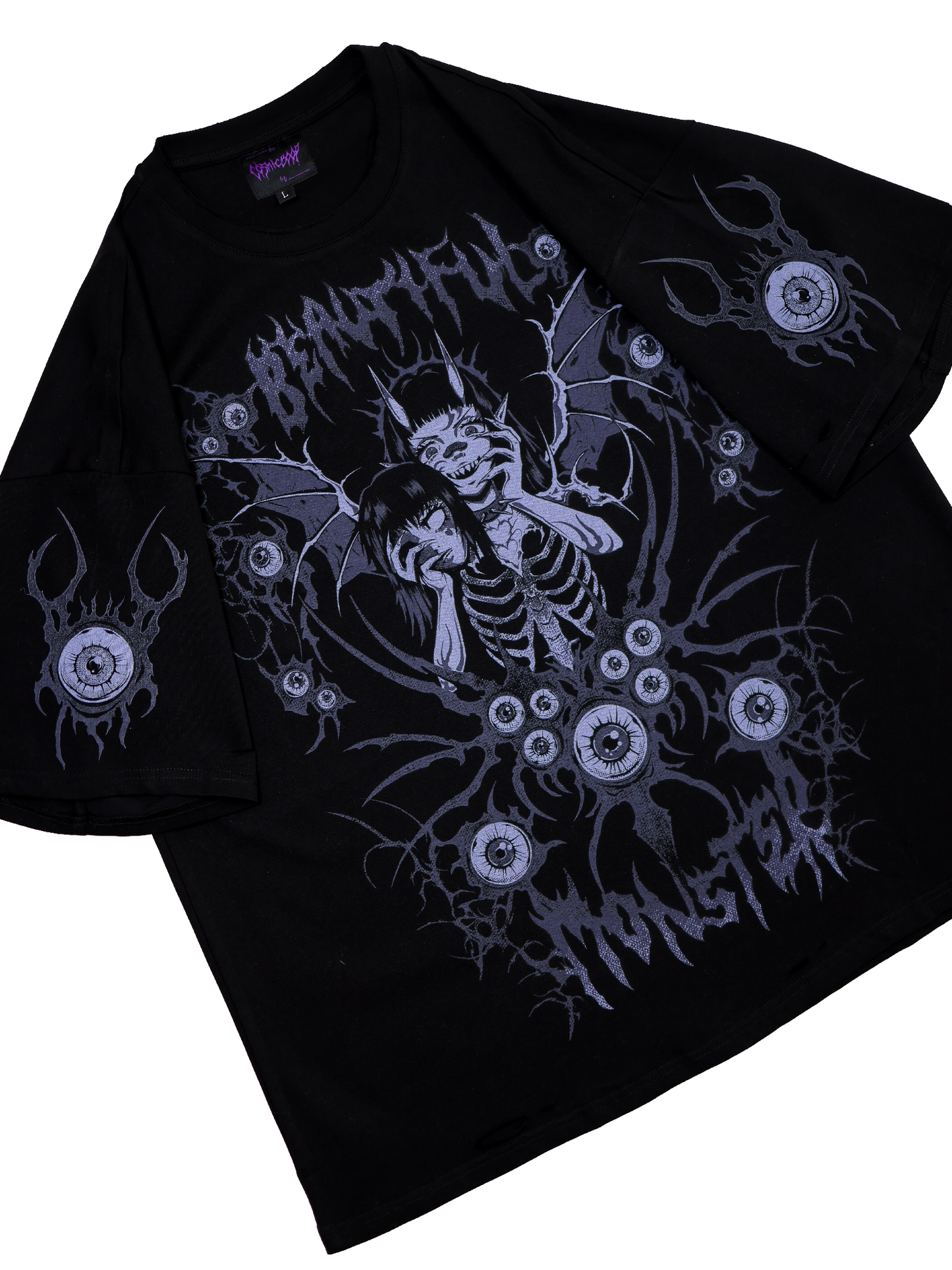 BEAUTIFUL MONSTER - Distressed Oversize Short Sleeve