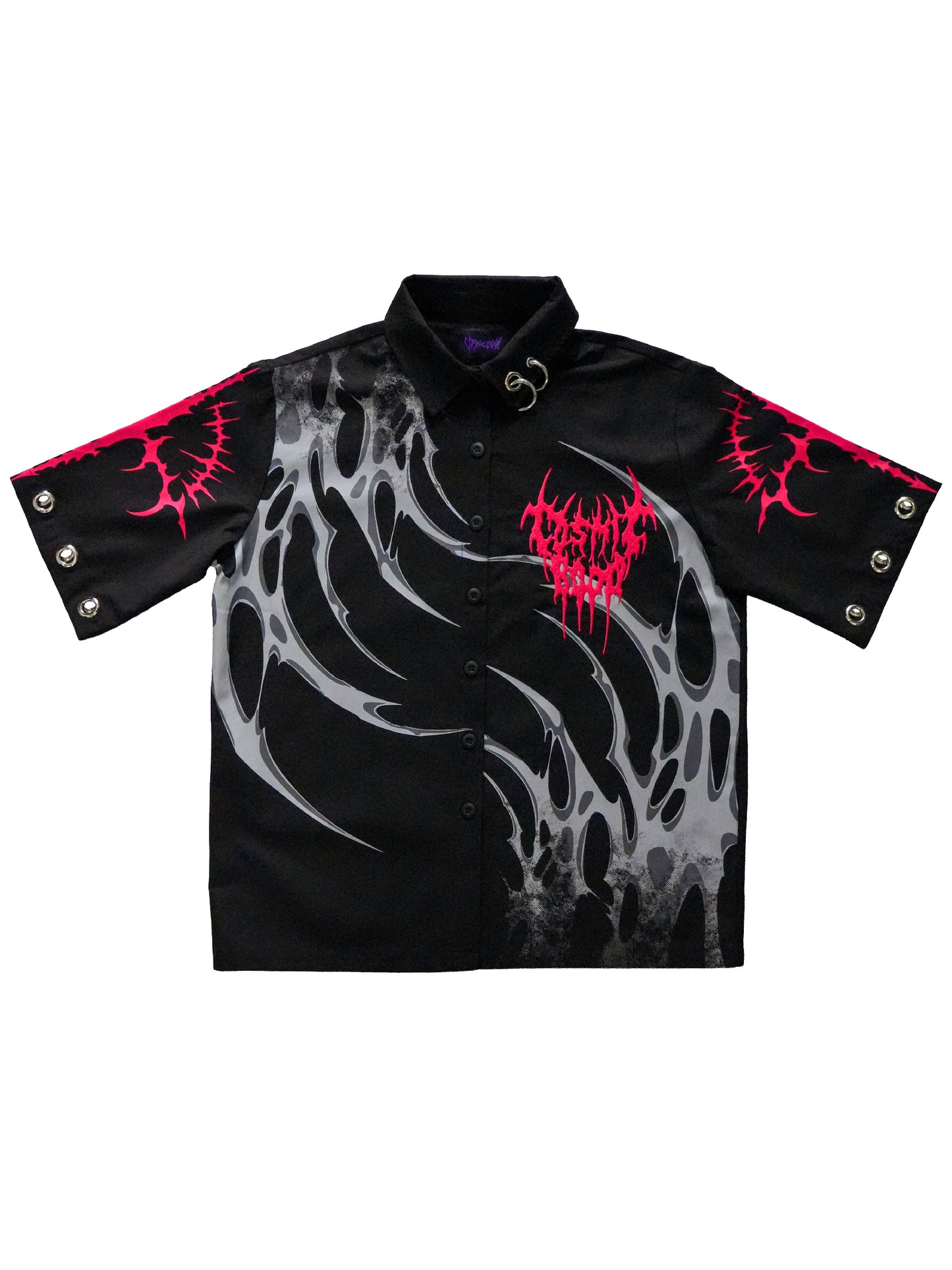 TAKE UR SOUL - Button-up Short Sleeve Shirt