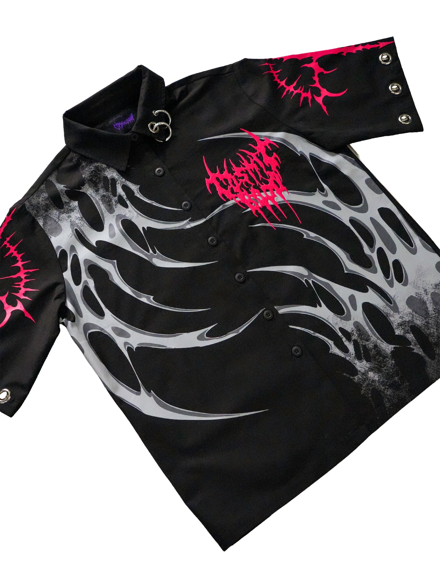 TAKE UR SOUL - Button-up Short Sleeve Shirt