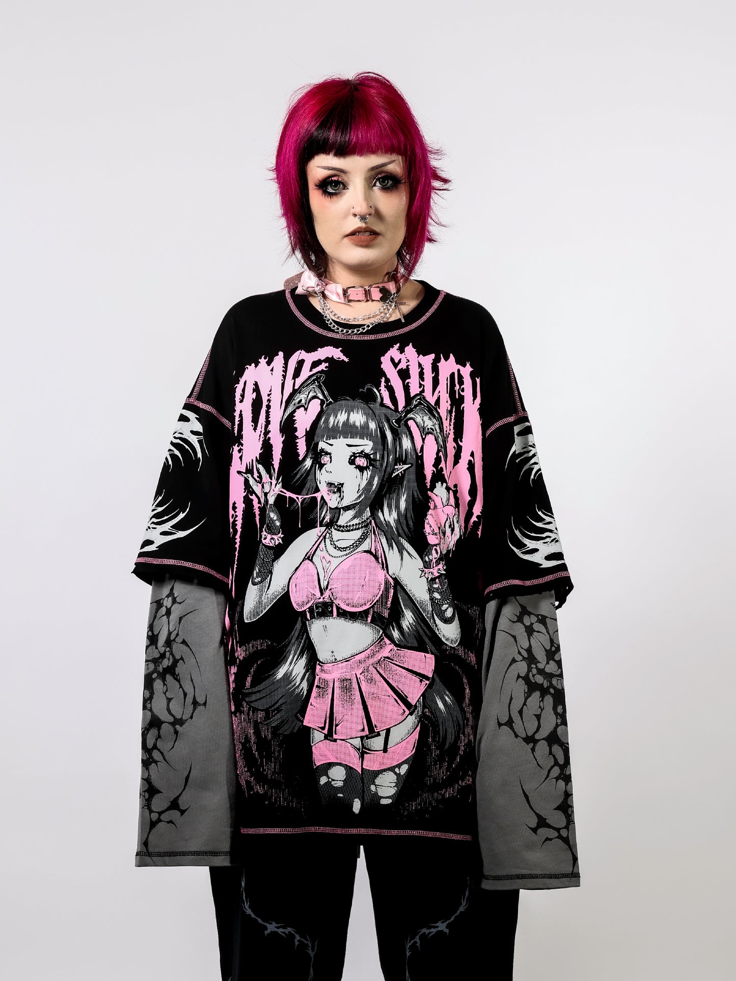 LOVE SUCKS - Layered Long Sleeve