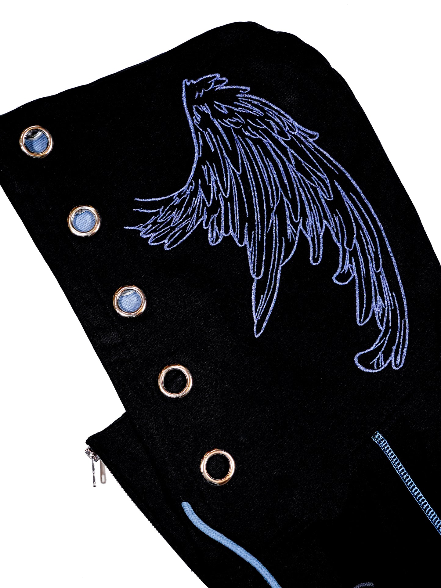 FALLEN - Layered Zip-up Hoodie