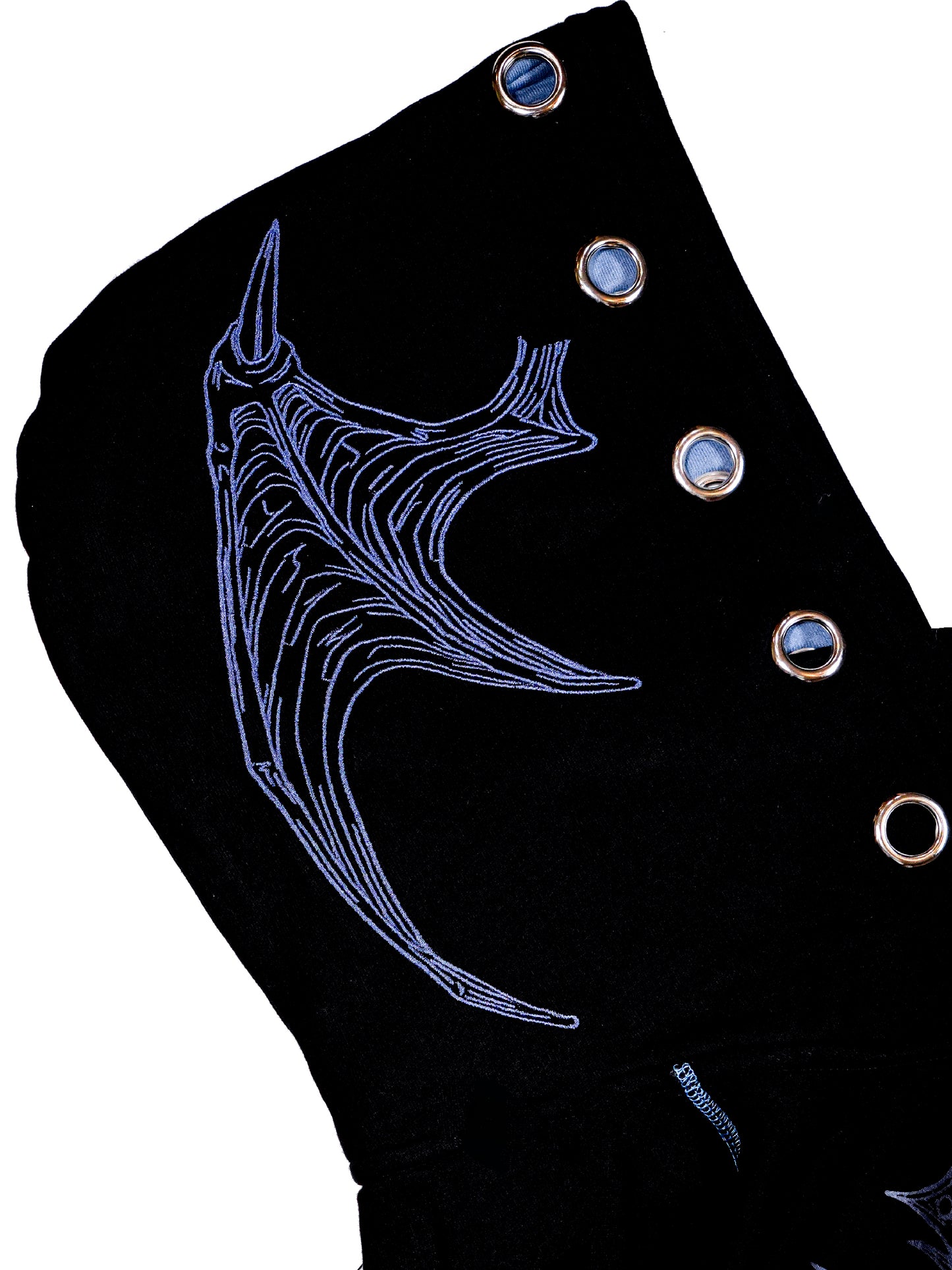 FALLEN - Layered Zip-up Hoodie