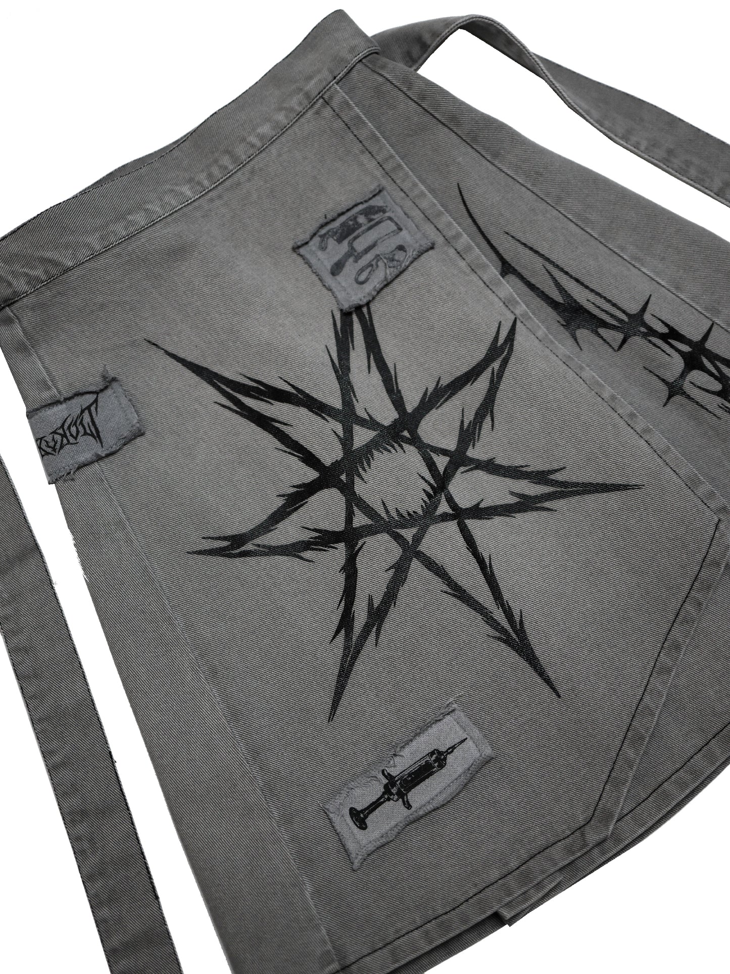 ANATOMY II - Grey Denim Wrap Skirt