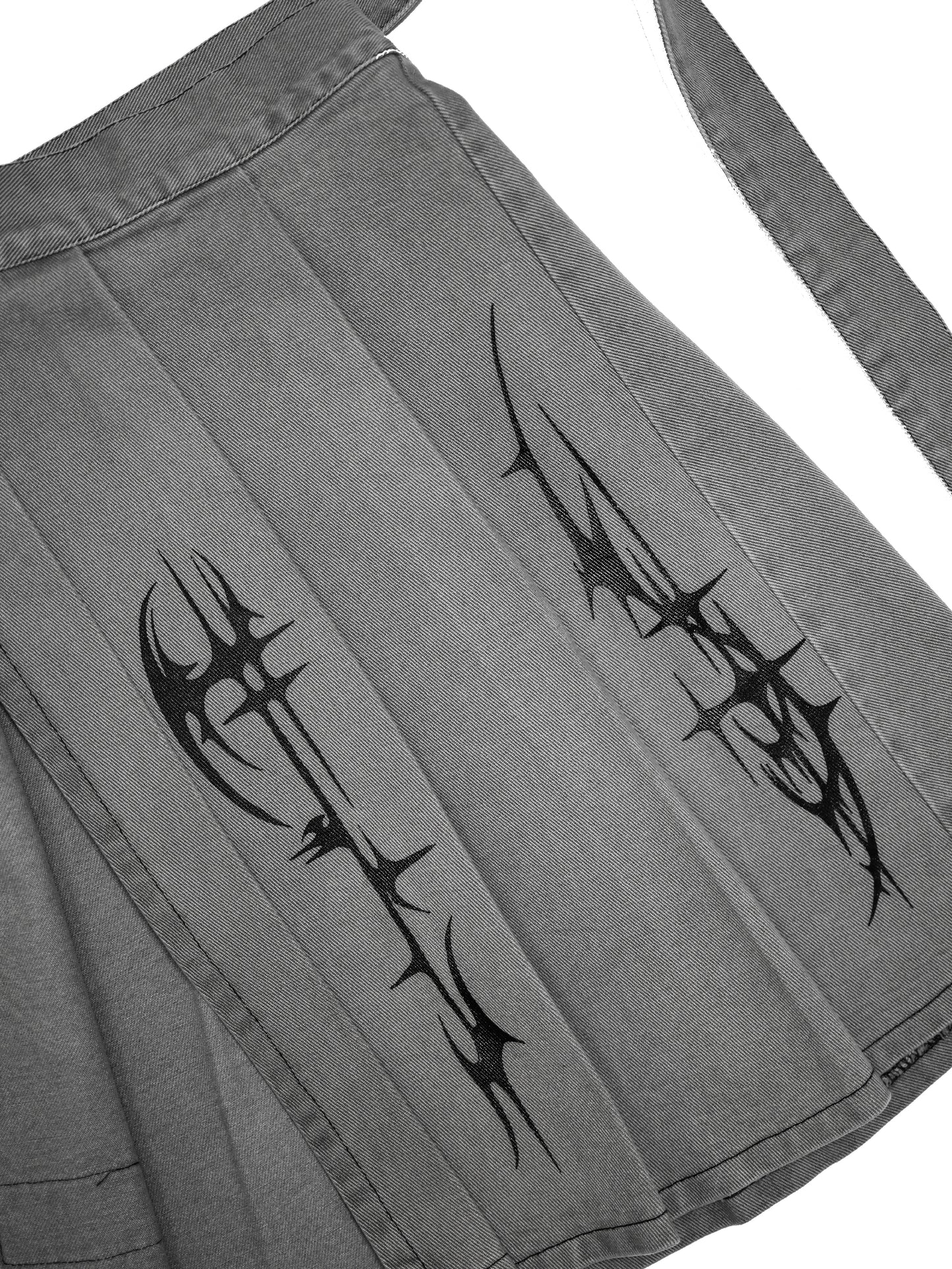 ANATOMY II - Grey Denim Wrap Skirt