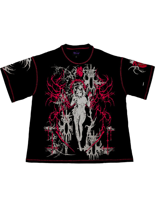 RESURRECT - Distressed Oversize Short Sleeve