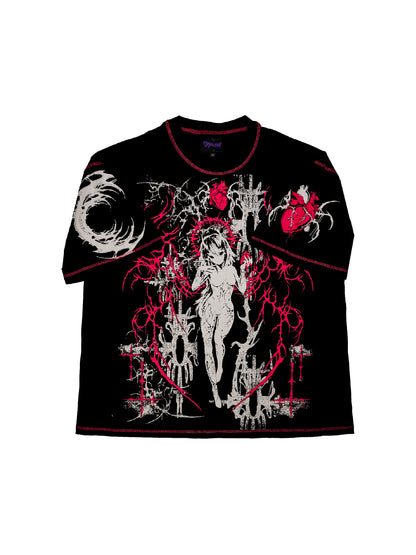 RESURRECT - Distressed Oversize Short Sleeve