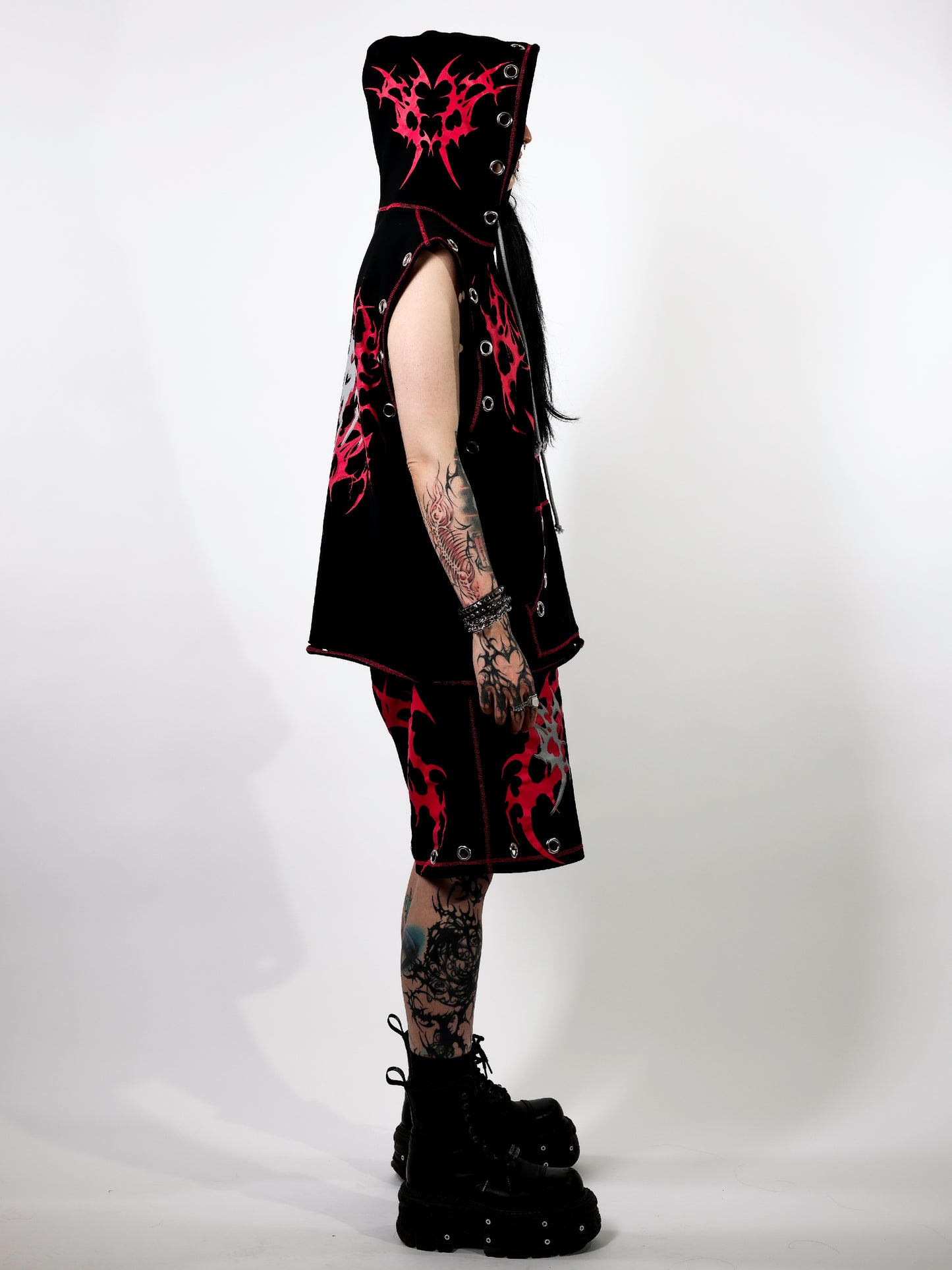 BLOOD MOON - Sleeveless Hoodie