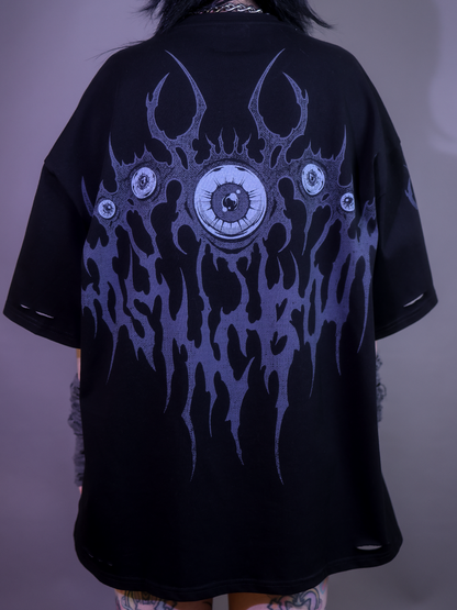 BEAUTIFUL MONSTER - Distressed Oversize Short Sleeve
