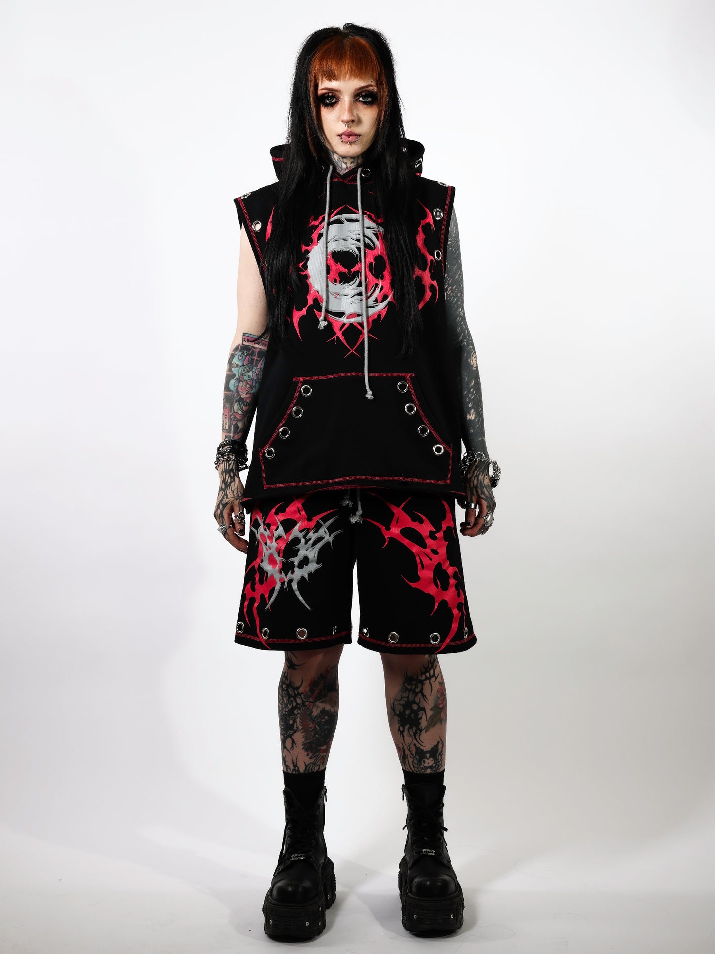 BLOOD MOON - Sleeveless Hoodie