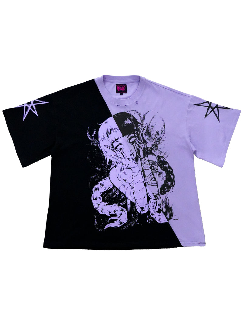 DIVIDE - Distressed Oversize Short Sleeve