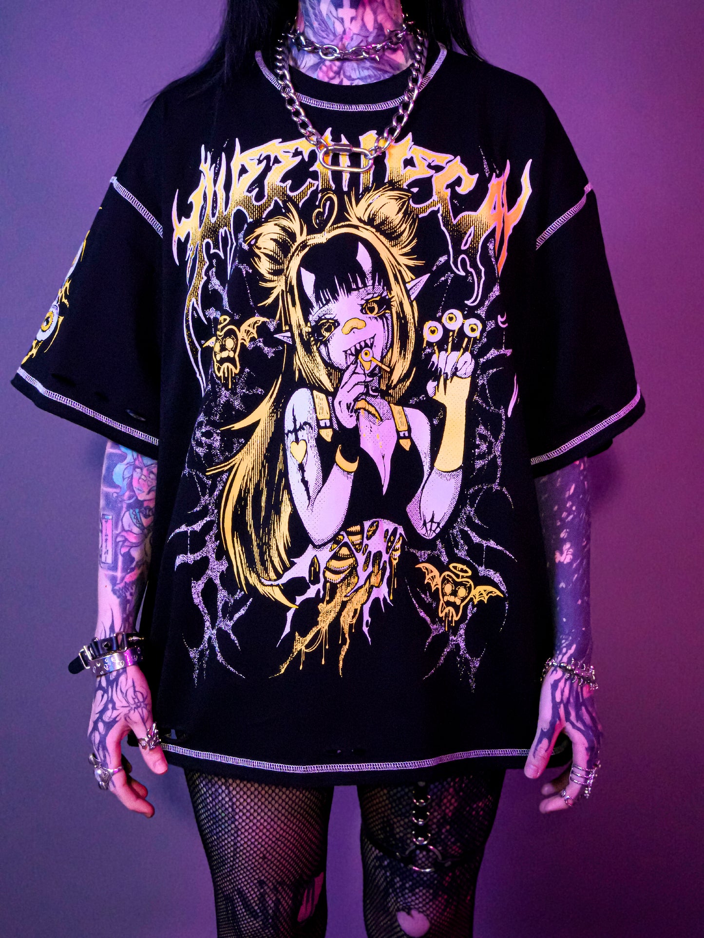 SWEET DECAY - Distressed Oversize Short Sleeve