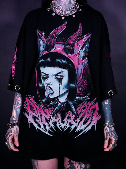 VULPINE - Distressed Oversize Short Sleeve