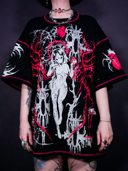RESURRECT - Distressed Oversize Short Sleeve