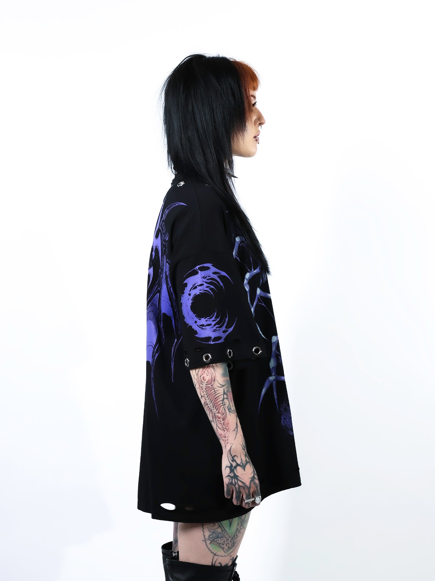 ARACHNID - Distressed Oversize Short Sleeve