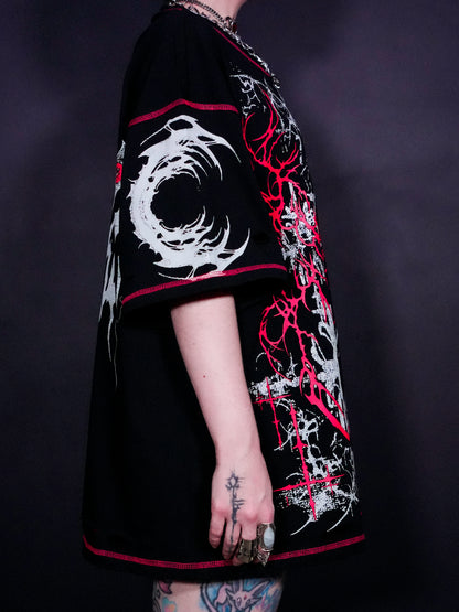 RESURRECT - Distressed Oversize Short Sleeve