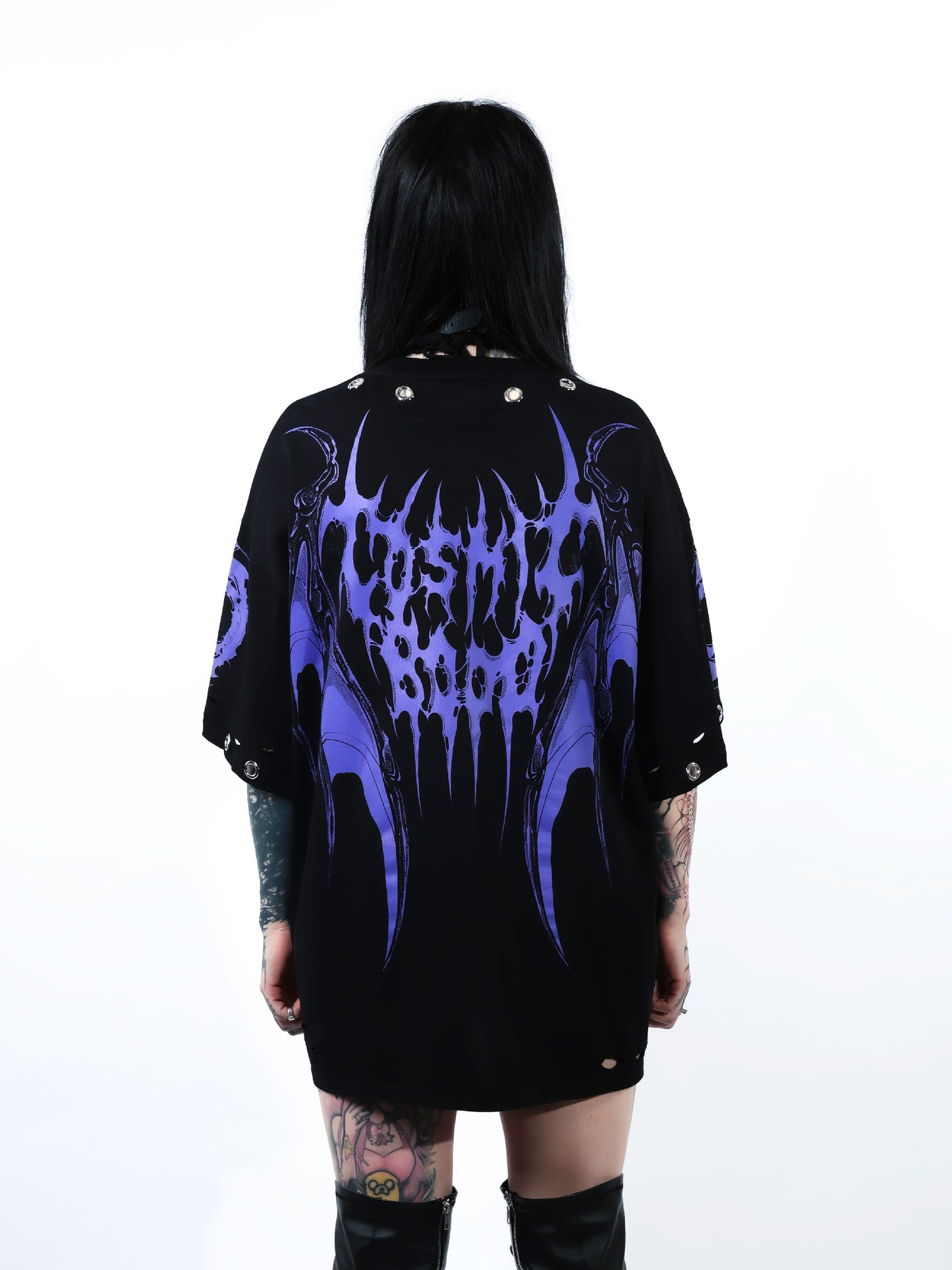 ARACHNID - Distressed Oversize Short Sleeve