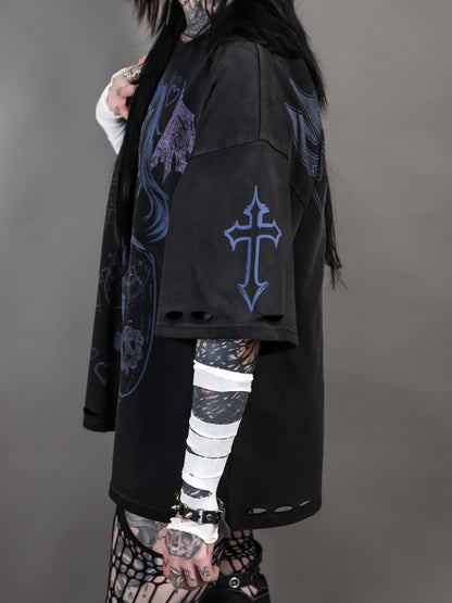 DEFEAT - Distressed Oversize Short Sleeve