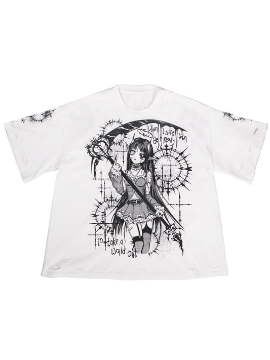 REAPER - Distressed Oversize Short Sleeve