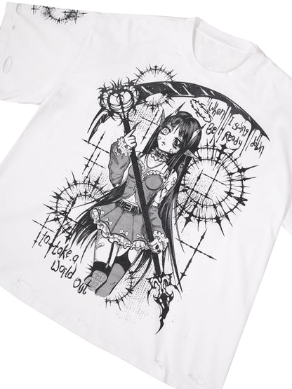 REAPER - Distressed Oversize Short Sleeve
