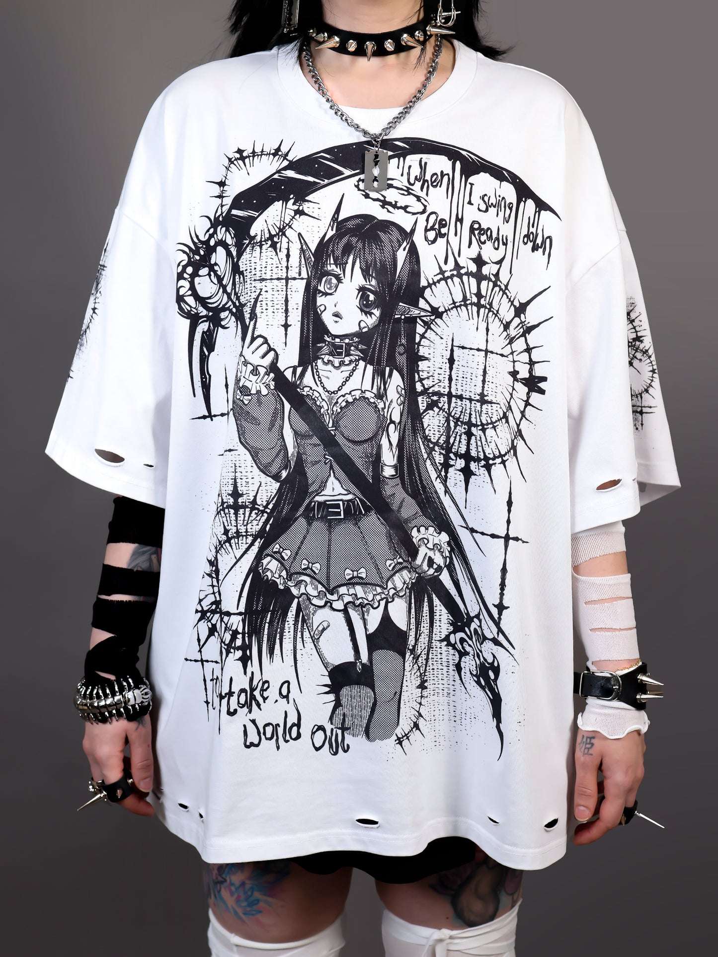 REAPER - Distressed Oversize Short Sleeve