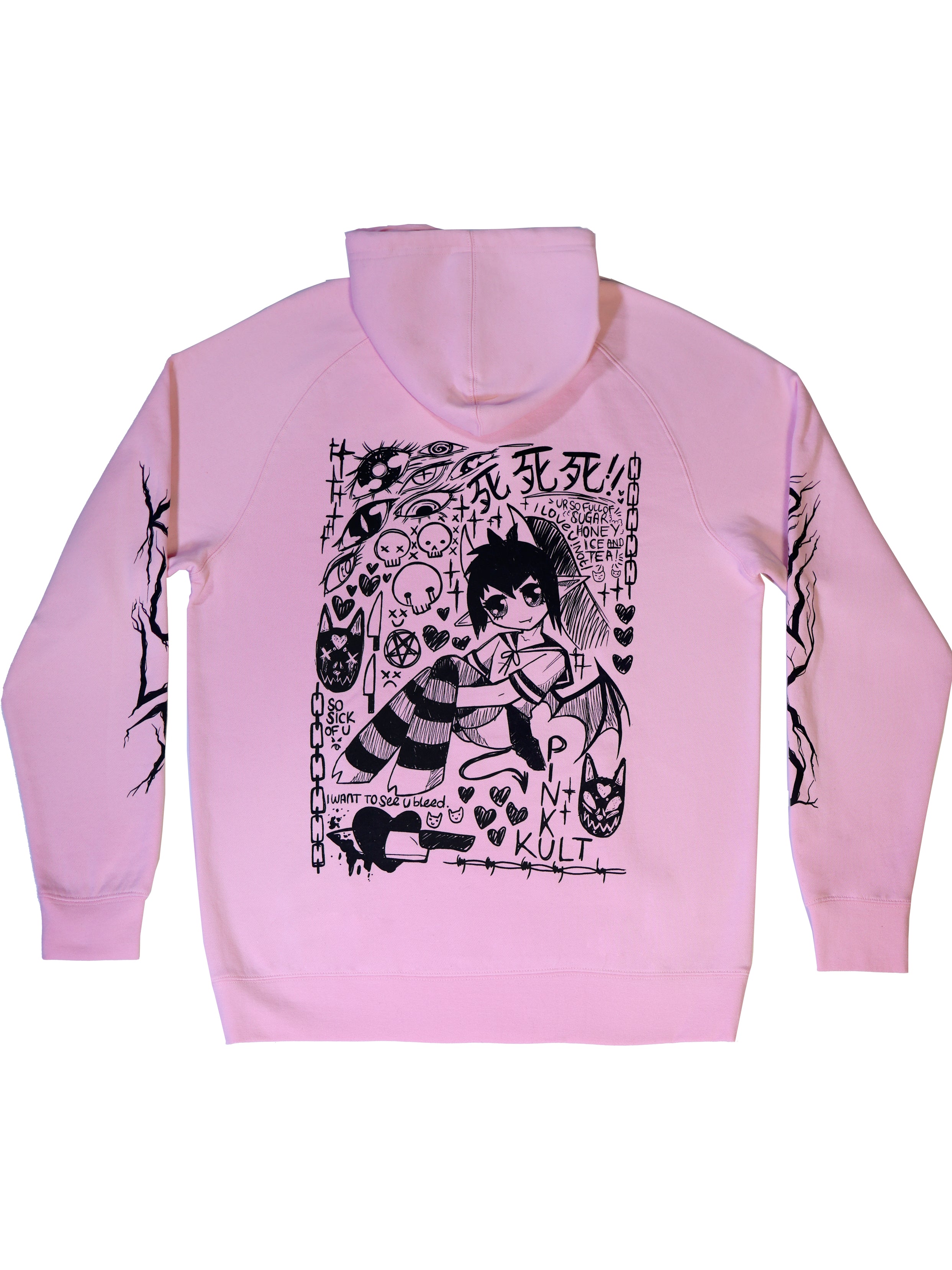 NOT A PHASE PASTEL GOTH Pullover Hoodie Pinku Kult